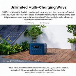 [Dropshipping] Générateur solaire P1500 1800W 1536Wh, station d'alimentation portable avec contrôle par application, batterie Lifepo4, UPS - Product Image 6
