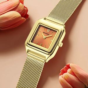 Reloj de Cuarzo Cuadrado Pequeño para Mujer, Resistente al Agua, Orologio Da Donna, Logotipo Personalizado, Elegante y Moderno, Reloj de Pulsera para Mujer - Product Image 4