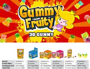 विभिन्न आकार कोषेर चिपचिपा कैंडी भालू कैंडी 4d चिपचिपा - Product Image 6