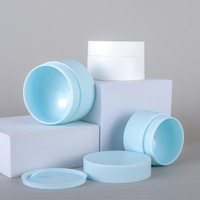 Vide Noir Mat 50g 30ml 50ml 100ml 120ml 150ml 200ml Cosmétique Corps Beurre Gommage Macaron Crème PP Pot En Plastique Avec Couvercles