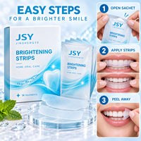Bandes blanchissantes pour les dents, 14 traitements, pour les soins bucco-dentaires à domicile et un sourire plus éclatant, en sachets individuels, marque privée