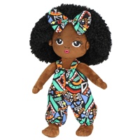 Poupée Africaine en Tissu pour Fille, Mode Bébé, Jouet, Poupée Reborn, Poupée Humaine en Peluche, Ensemble de Poupées Africaines pour Filles
