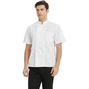2025 3 Pack Chef Coat Jacket for Men & <b>Women</b> Long Sleeve <b>Aprons</b> for <b>Kitchen</b> & Hotel Use Woven Fabric Food Service Shirt - Product Image 3