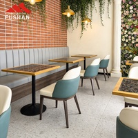 Chaises de restaurant de luxe en bois et métal, personnalisées, pour hôtel, café, salon de thé, mobilier de café, ensemble table et chaises