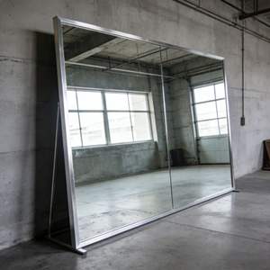 Espejo Plateado al por Mayor, Suministro de Fábrica, Espejo Plateado Duradero, Económico, sin Distorsión, para Baño, Hotel, Gimnasio, <span class=keywords><strong>Restaurante</strong></span>, Interior - Product Image 1