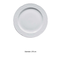 Assiette plate Flora 27 cm Gural -12-Flo27Du00