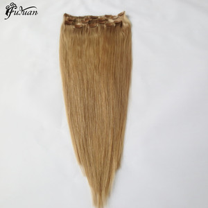 De alta calidad de la venta al por mayor de la Virgen Clip <span class=keywords><strong>en</strong></span> la extensión <span class=keywords><strong>del</strong></span> pelo humano - Product Image 1