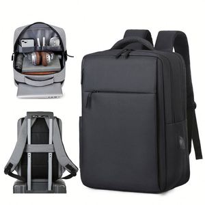 Mochila para Portátil USB, Personalizable con Logotipo, Multifuncional, para Hombre, de Moda, para Oficina, Negocios, Universidad, Uso Diario, <span class=keywords><strong>Viajes</strong></span> - Product Image 1