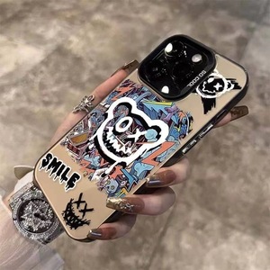 Ours en coquille d'argent coloré compatible avec pour <span class=keywords><strong>Apple</strong></span> pour <span class=keywords><strong>iPhone</strong></span> 12 13 14 Pro-nouvel étui de téléphone portable antichoc pour hommes et femmes - Product Image 3