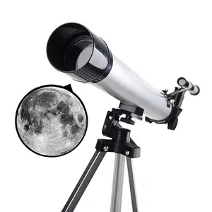 Fabbrica diretta alta definizione 50mm apertura 600mm rifrattore monoculare telescopio astronomico per la vendita