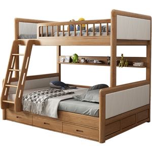 Lit superposé en bois pour enfants, vente directe d'usine, ensemble de lits superposés pour enfants, meubles de chambre d'enfant - Product Image 2