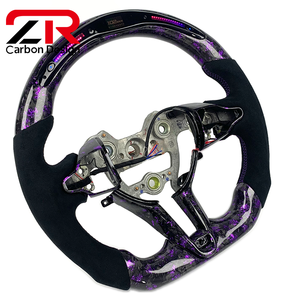 Accesorios para Automóviles I30N I20N Elantra Veloster <span class=keywords><strong>Kona</strong></span> N, Volante de Diseño Personalizado con Pantalla LED de Fibra de Carbono Forjada Estilo RPM - Product Image 3