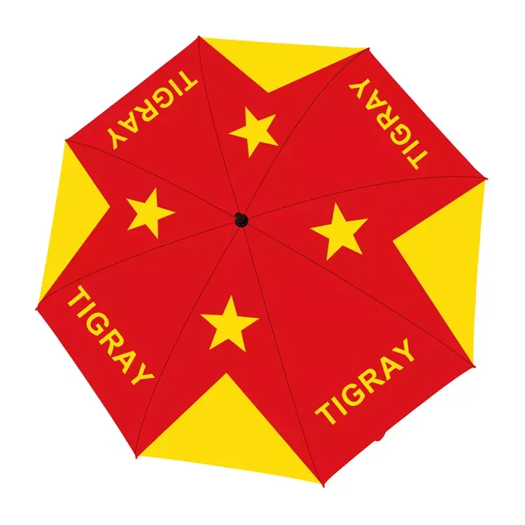 Hot Selling World Flag Umbrella Custom Design 190T Nylon Large Events Tigray Promotional Flag Umbrella