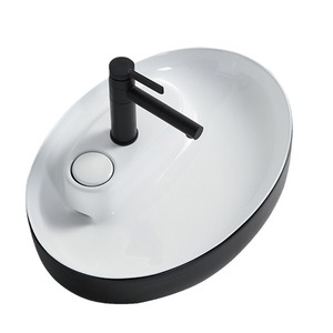 Ceramic Countertop Sink <b>Round</b> Single Hole <b>Basin</b> For Bathroom And Balcony Easy Cleaning - Product Image 4