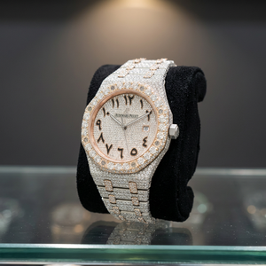Montre en acier inoxydable Mossinate avec verre en quartz Moissanite VVS, résistance à l'eau 10 bars, bracelet à fermoir, pour homme, style Hip Hop, fabriquée en Inde - Product Image 3