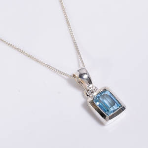 Colgante de Plata de Ley 925 con cadena de eslabones cubanos joyería de piedras preciosas de cuarzo de limón de corte ovalado Natural, joyería de plata antigua 925 - Product Image 4