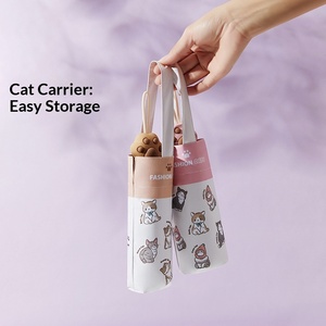 Anti-Ultraviolet Cute Cat Claw Handle Cartoon Creative Folding Three-Fold Sunny Sunshade <b>Umbrella</b> - Product Image 4