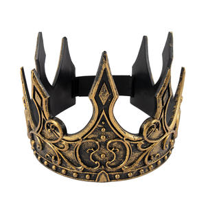 Corona de Rey Medieval al por Mayor, Tocado de Espuma de Látex para Actuaciones Escénicas, Halloween, Accesorios de Corona para Exteriores - Product Image 1