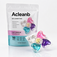 Capsules de lessive personnalisées avec étiquette privée, 8-12 g, nouvelle formule |   Idéal pour les cadeaux 5-en-1 |   Parfum Personnalisé |   Cadeau de Noël OEM