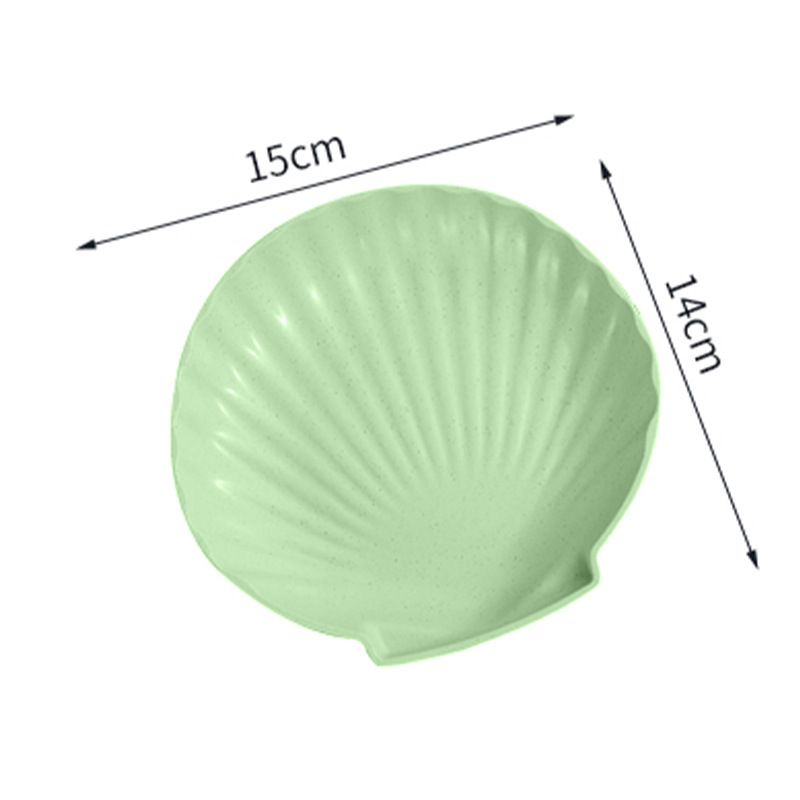 Assiette coquillage Green-fun, modèle unique.