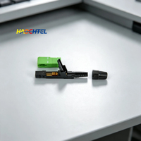 Conector de Fibra Óptica SC APC para Instalación de Redes FTTH en Interiores y Exteriores, Conector Rápido de Fibra Óptica