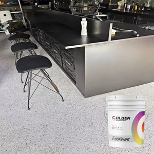 Peinture autolissante époxy colorée pour sols, haute dureté, résistante à l'usure, écologique, facile à nettoyer, application simple au pinceau - Product Image 4