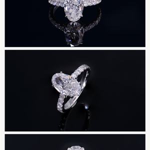 แหวนเพชรเพาะเลี้ยงในห้องปฏิบัติการ ทองคำ 18K หรูหราสั่งทำพิเศษสำหรับผู้หญิงสำหรับงานแต่งงาน - Product Image 6