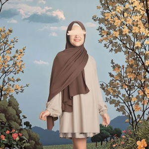 Bufanda de gasa gruesa de alta calidad personalizada del proveedor, chal de otoño, hiyab coreano islámico de Malasia en seda <span class=keywords><strong>Medina</strong></span>, nuevo de Japón - Product Image 2