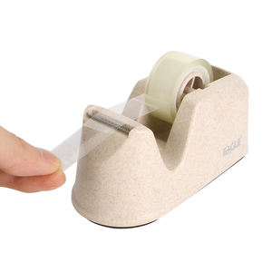 Distributeur de ruban en plastique Eagle 19mm opération facile emballage gommé 5108 couleur paille de blé T5108 pour couper le ruban d'emballage - Product Image 1