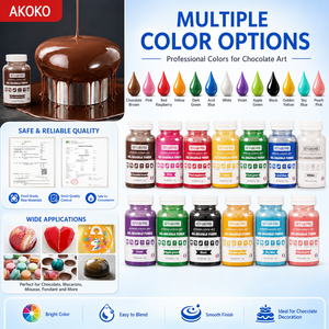 SEVAROME Pigment Gâteau Au Chocolat Mousse Spray Rouge Colorant Soluble Dans L'huile Cuisson Poudre <span class=keywords><strong>Comestible</strong></span> Matière Plastique Outils De Cuisson - Product Image 3