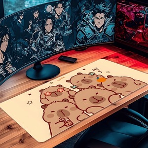 Lucky Capybara Cute Lovely Cool PC Gaming Mouse Pads Gamer Mats Teclado Pad Mat <strong>Laptop</strong> Office Carpet 900X400 - Product Image 1