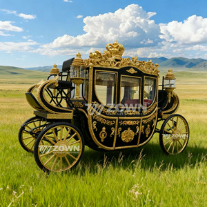 Charrette royale personnalisée pour mariages et événements, charrette à chevaux élégante à vendre - Product Image 6
