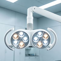 Lampe chirurgicale dentaire à 10 trous, température de couleur 3000-6500K, 50000 Lux, lampe chirurgicale orale LED pour fauteuil dentaire
