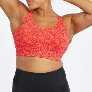 Soutien-gorge de sport transparent à bretelles, col montant, fermeture éclair frontale, avec coussinets intégrés, idéal pour la natation et l'entraînement - Product Image 3