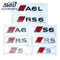 Nuevo Emblema 3D para Maletero Trasero de Coche, Adhesivo con Letras para AUDI Serie A S RS Q SQ, Reemplazo del Logotipo TFSI