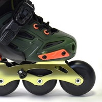 Patins à roulettes HEAD H6 JR 11 pour sports de plein air, coque en plastique, noir et rose, longueur réglable, roues 70x24mm, roulements ABEC-5, en ligne