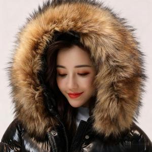 Nouvelle arrivée, manteau d'hiver <span class=keywords><strong>en</strong></span> mélange de fourrure de renard, coupe ajustée, longueur <span class=keywords><strong>courte</strong></span>, taille plus, design à capuche, <span class=keywords><strong>veste</strong></span> matelassée pour femmes - Product Image 5