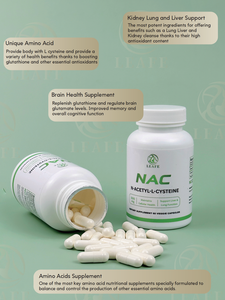 Maßgeschneiderte N-Acetyl-<span class=keywords><strong>L</strong></span>-Cystein (NAC) Kapseln Antioxidans Aminosäure-Nahrungsergänzungsmittel für die Lebergesundheit von Erwachsenen <span class=keywords><strong>60</strong></span> Kapseln/Flasche - Product Image 6