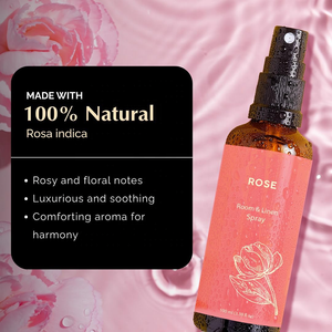 สเปรย์น้ำมันหอมระเหยกุหลาบฉลากส่วนตัว สำหรับห้องนอนและผ้าปูที่นอน กลิ่นหอมหรูหราจากธรรมชาติ สำหรับหมอนและห้องนอน สเปรย์อโรมาเธอราพีโรแมนติกจากธรรมชาติ - Product Image 2