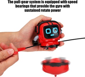 Jouet robot gyroscopique rotatif 3 en 1, engrenage de traction, <span class=keywords><strong>toupie</strong></span> de combat, kit de voiture robot, jouet gyroscope détachable amovible pour enfants - Product Image 3