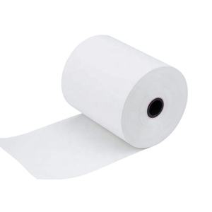 Rouleau de papier thermique pour caisse enregistreuse, directement de l'usine, largeur 57 mm, 48-80 g/m², simple couche, blanc pur, 100 % pâte de bois - Product Image 1