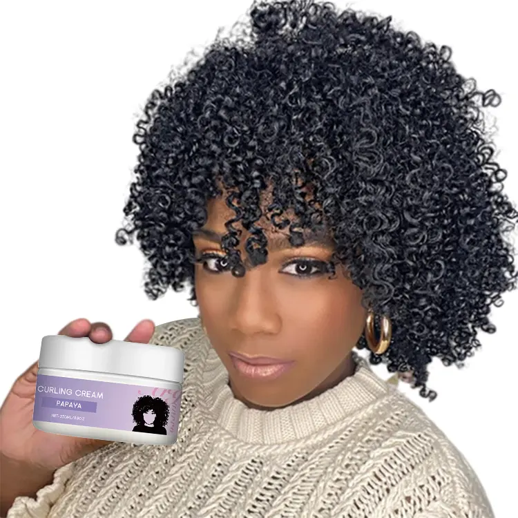 Private Label Shea Butter Extreme Define Hair Curl Activation Curling Cream Activator Products For 4C Hair