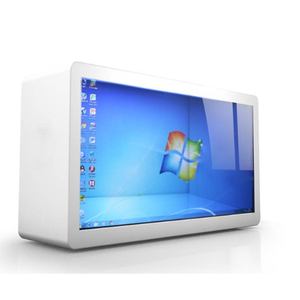 Nhà máy trực tiếp 65inch freestanding Android tương tác 3D trong suốt <span class=keywords><strong>LCD</strong></span> Showcase Màn hình hiển thị cho thang máy sử dụng - Product Image 4