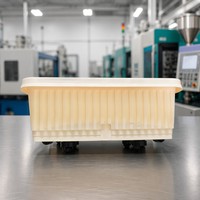 Jardinière rectangulaire surélevée en plastique PP blanc et vert avec panneau à grille moderne et trous de drainage pour la maison