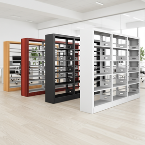 Nuove librerie, scaffali regolabili, per librerie, modelli in acciaio da terra - Product Image 2