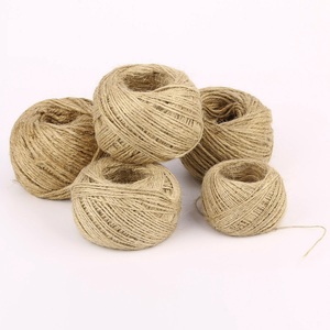 1/1.5/2/2.5/3mm Twisted Craft Linen Rope Natural Jute Twine Hemp Cord for Craft and packaging 100yards