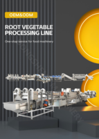 Línea de Producción de Vegetales con Certificación CE, Línea Multifuncional de Procesamiento de Vegetales de Raíz, Planta de Procesamiento de Vegetales