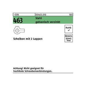 Flat <b>washer</b> DIN 463 m.2 Lappen - Product Image 1