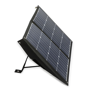 Factory Sale 24% Efficiency 80W 19.8V Sunfield Black 18-Cell Sunpower Cells ETFE Foldable <b>Portable</b> <b>Solar</b> <b>Panel</b> Charger Camping - Product Image 1