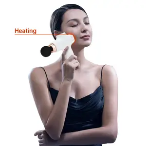 Factory Direct Sale Customized High Quality Mini 4 Heads Brushless Electric Hot And Cold Massage Gun With Heating